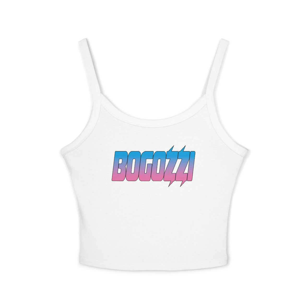 Vibrant Cotton Candy Spaghetti Strap Tank Top — BOGOZZI Cropped Style