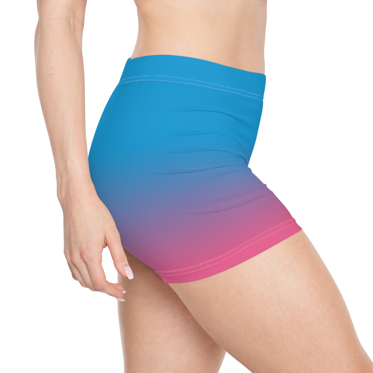 Candy Cotton Sunrise Gradient Short Shorts — BOGOZZI - No Logo Women’s Activewear