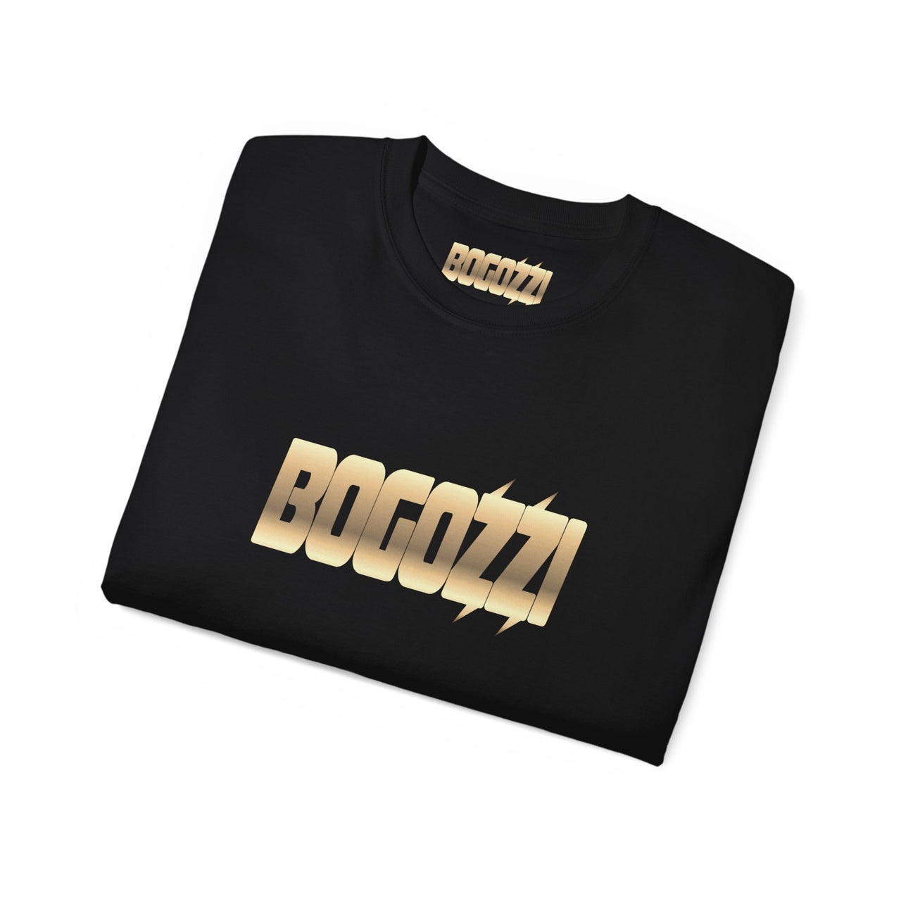 BOGOZZI - Glimmer Gold - Gradient Statement Tee — (Unisex)