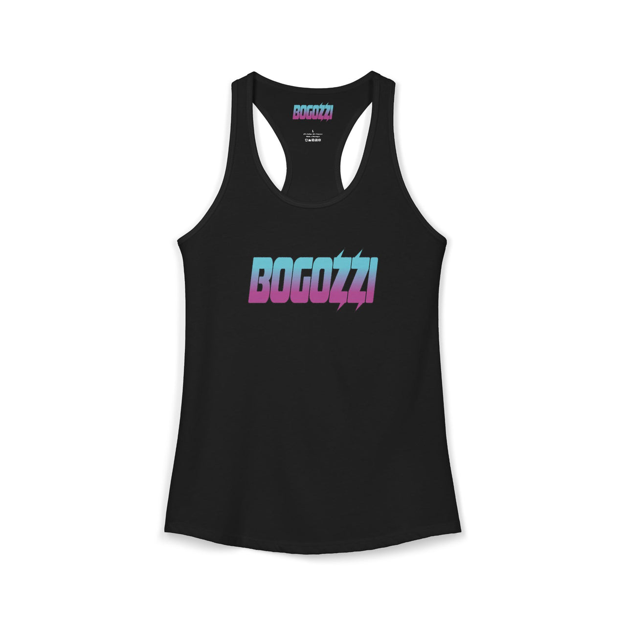 Racerback Tank — BOGOZZI Vibrant South Beach Gradient Graphic