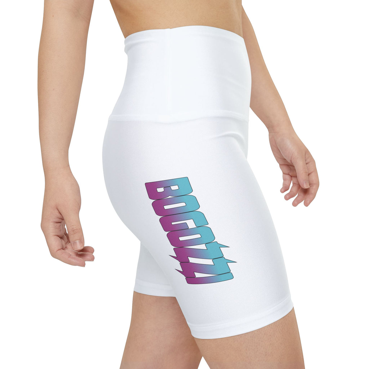 South Beach Women's Workout Shorts (Crisp White) — BOGOZZI Activewear