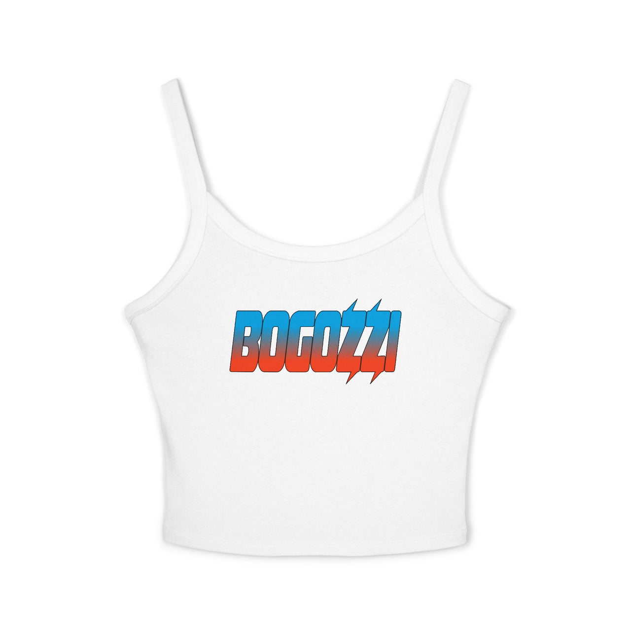 Vibrant Dreamsicle Spaghetti Strap Tank Top — BOGOZZI Cropped Style