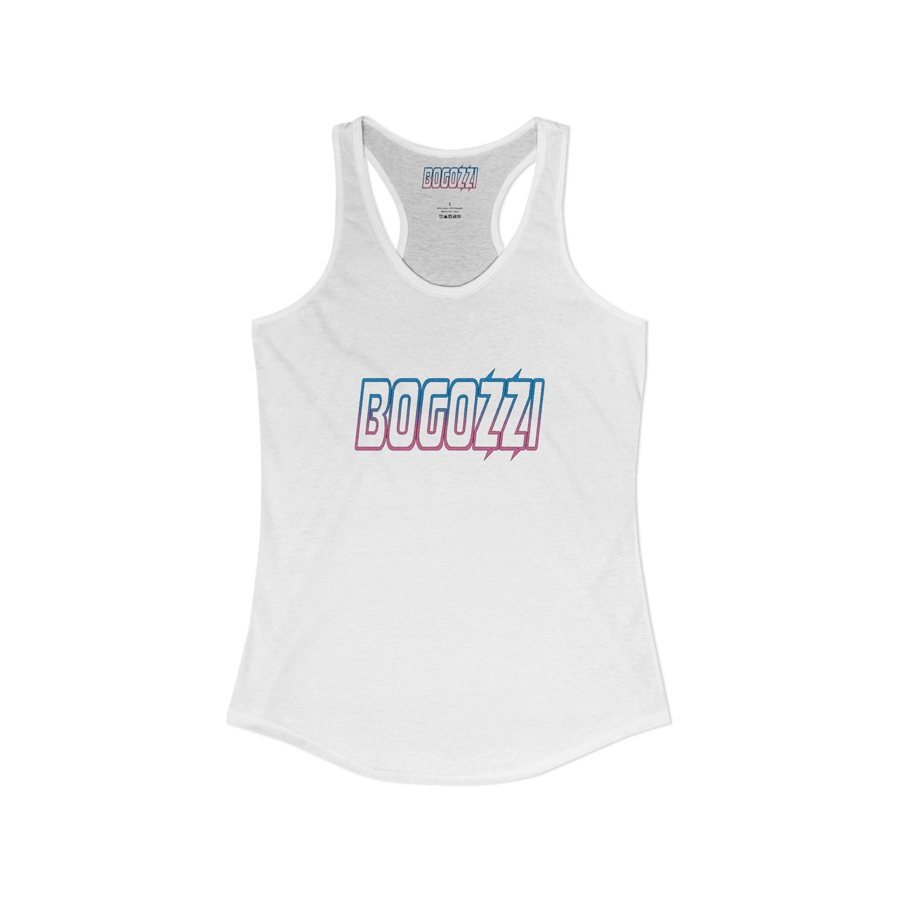 Electric Cotton Candy Women's Racerback Tank — BOGOZZI Graphic Tank