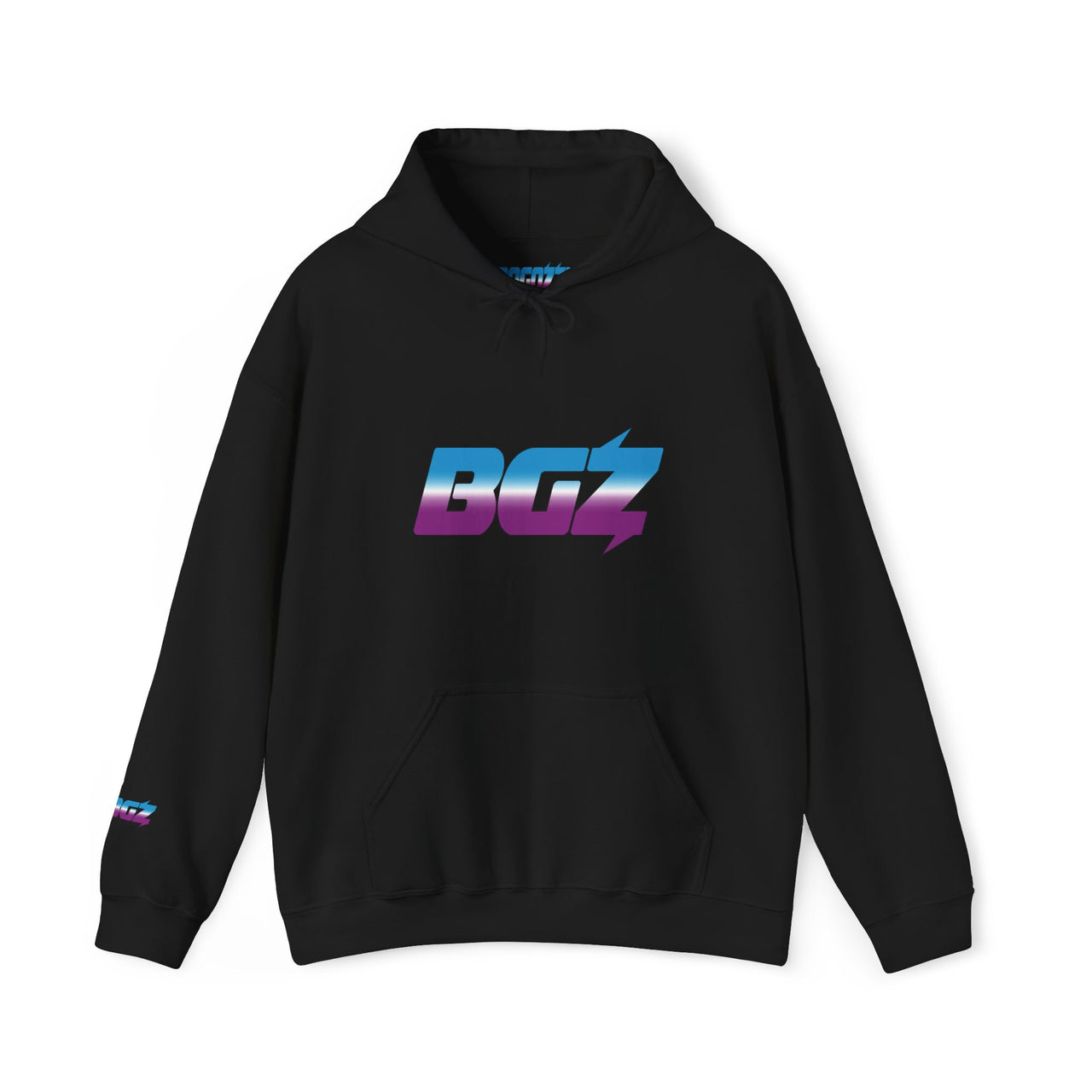 BOGOZZI Icey Magenta Dream Gradient Hoodie — BGZ Logo Midweight