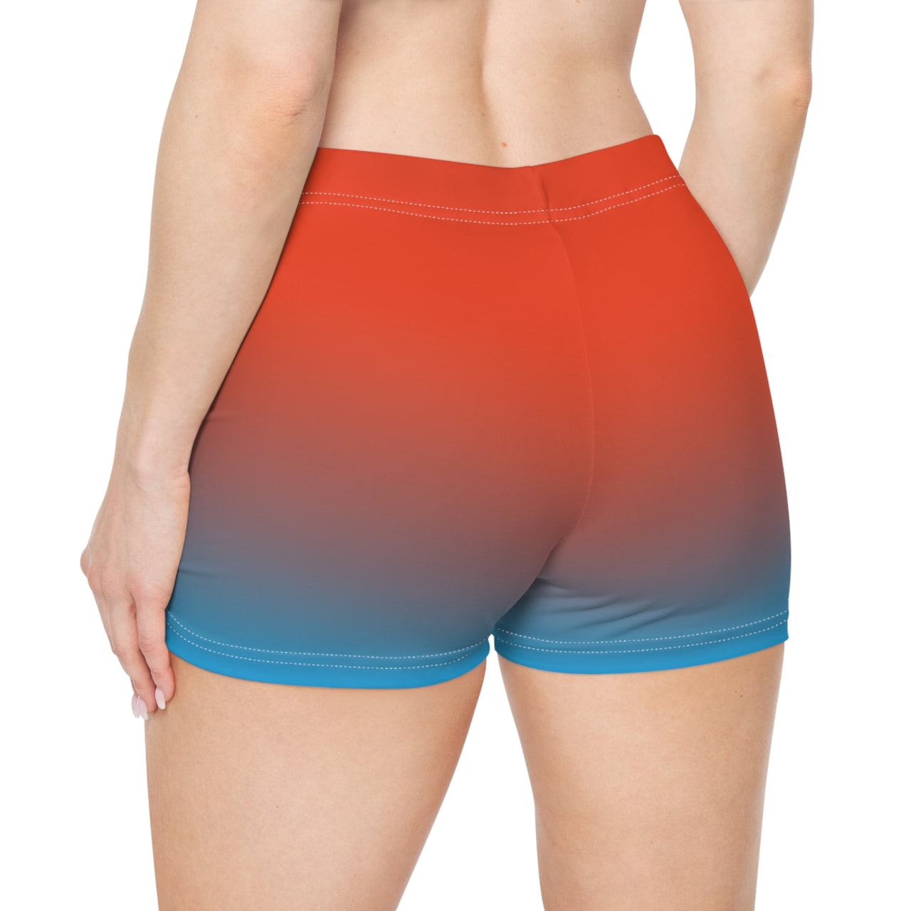 Dreamsicle Sunset Gradient Short Shorts — BOGOZZI Women's Activewear