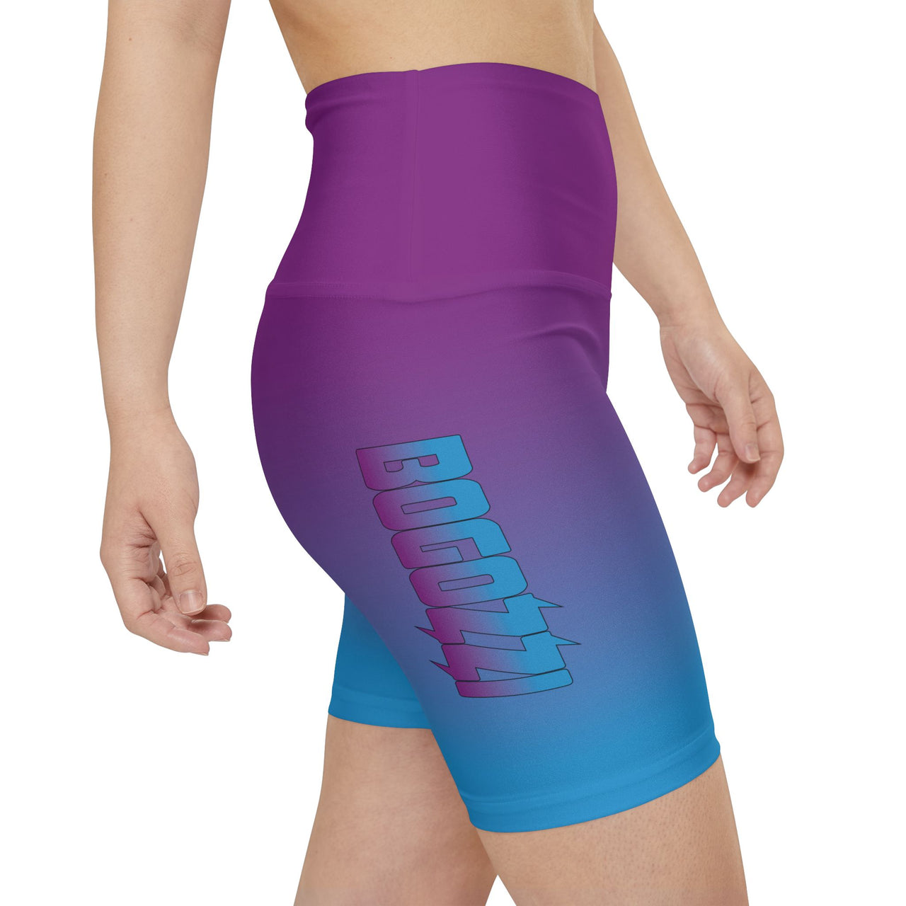 Magenta Dream Gradient Dazzle Women's Workout Shorts — BOGOZZI Activewear