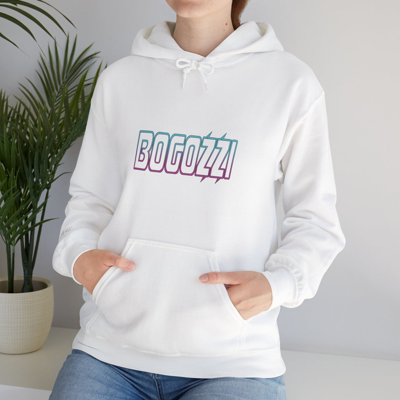BOGOZZI Electric South Beach Gradient — Midweight Hoodie