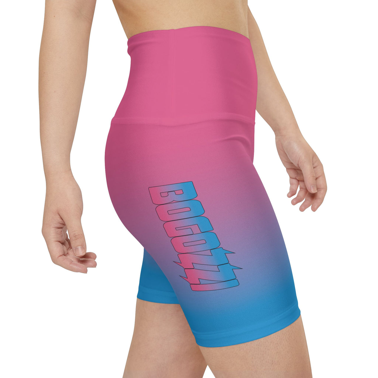 Cotton Candy Gradient Dazzle Workout Shorts — BOGOZZI Women’s Activewear