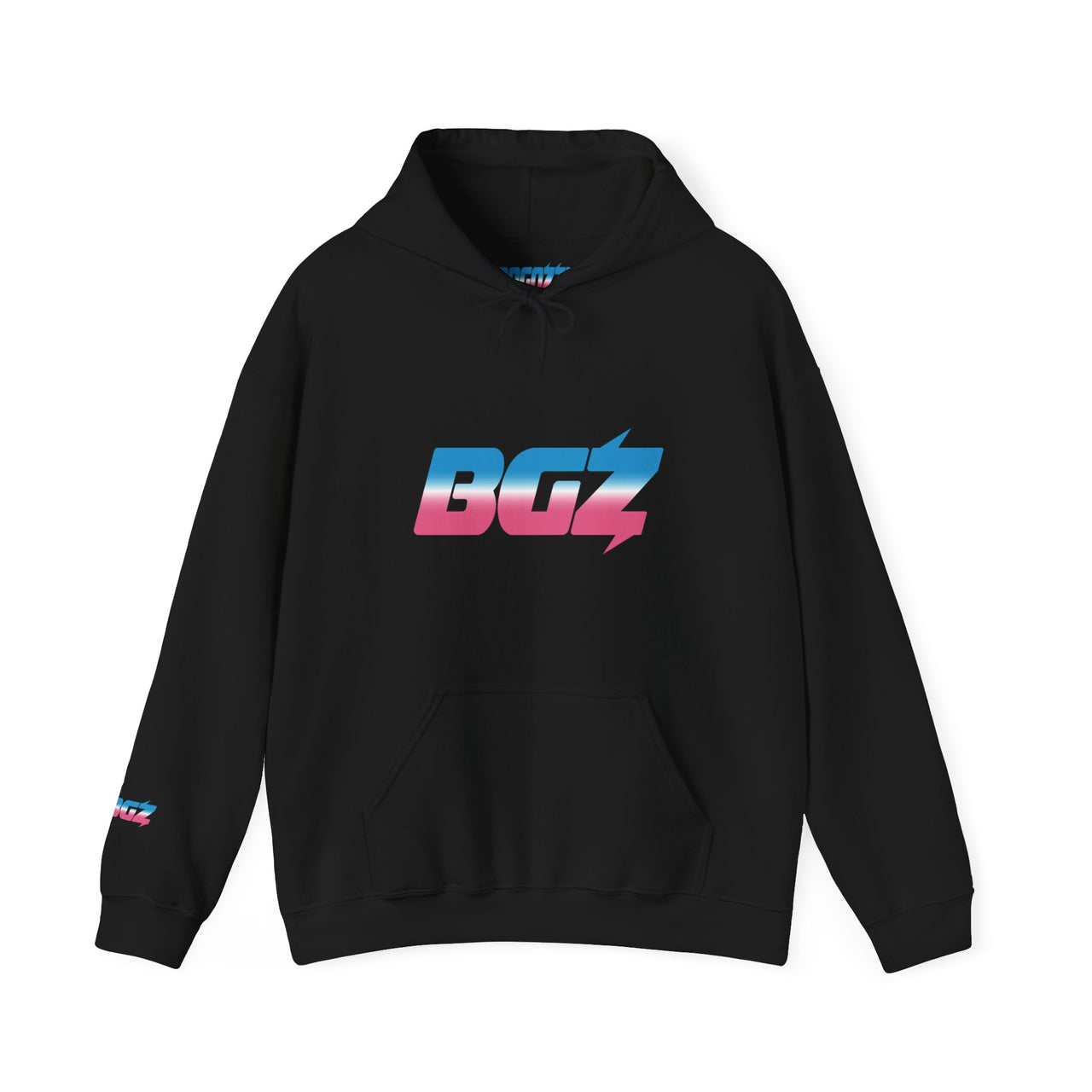 BOGOZZI Icey Cotton Candy Gradient Hoodie — BGZ Logo Midweight