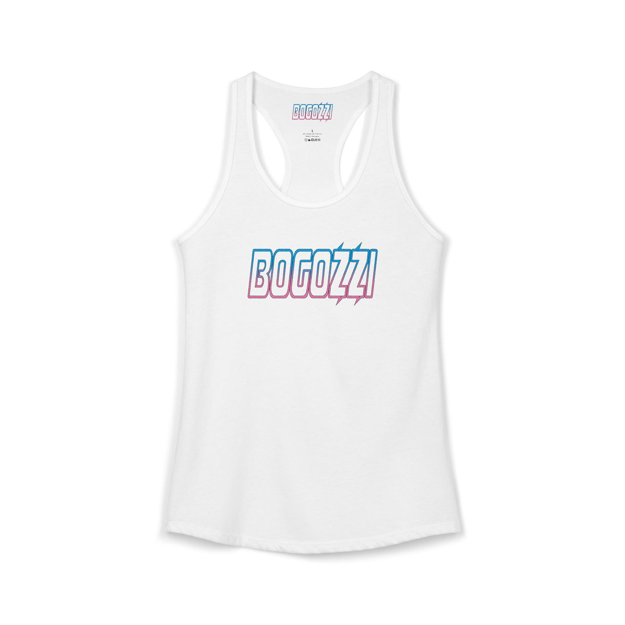 Racerback Tank — BOGOZZI Electric Cotton Candy Gradient Graphic
