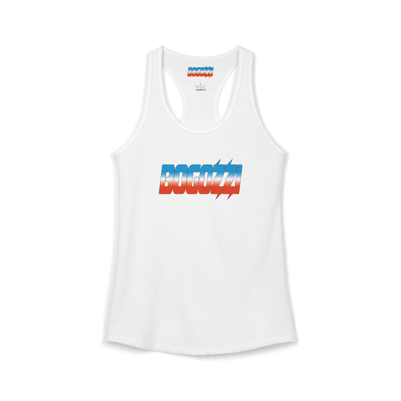 Racerback Tank — BOGOZZI Vibrant Icey Dreamsicle Gradient Graphic