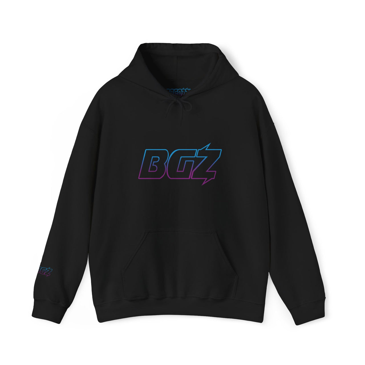 BOGOZZI Electric Magenta Dream Gradient Hoodie — BGZ Logo Midweight