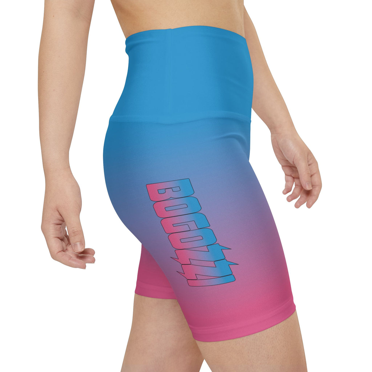 Cotton Candy Gradient Razzle Workout Shorts — BOGOZZI Women’s Activewear