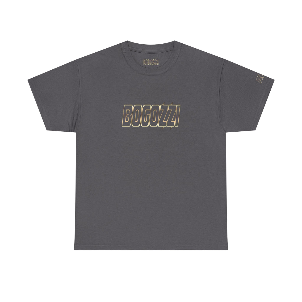 BOGOZZI - Glimmer Gold Graphic - Statement Tee