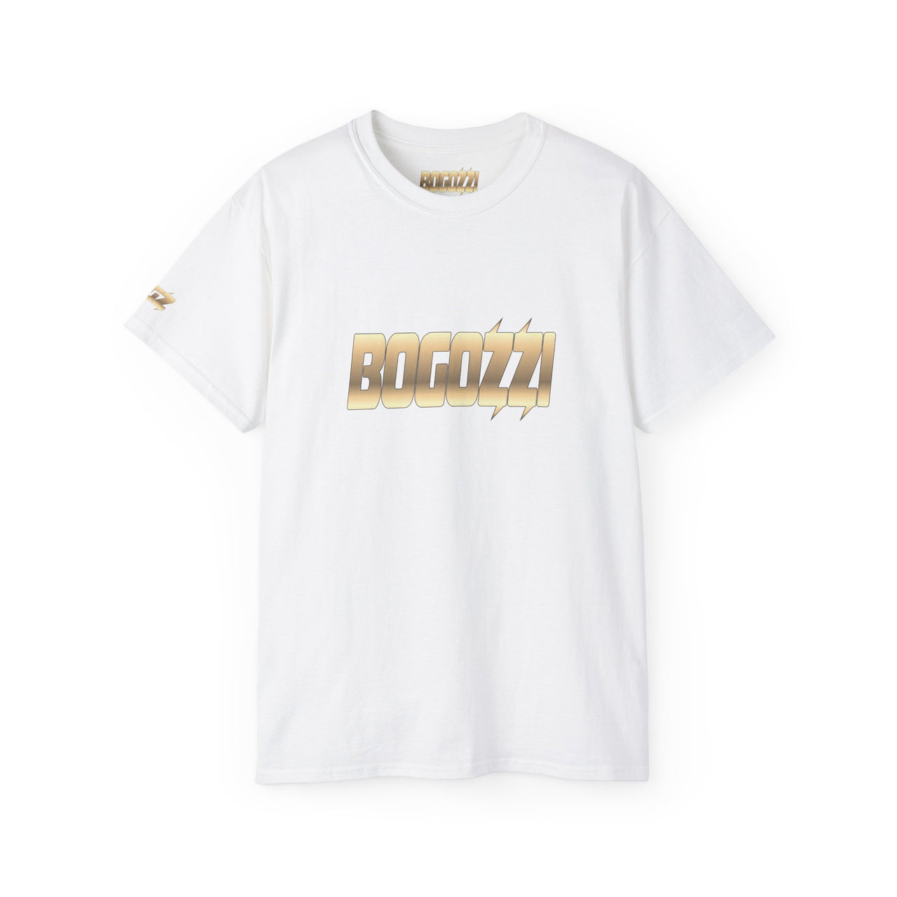 BOGOZZI - Glimmer Gold - Gradient Statement Tee — (Unisex)