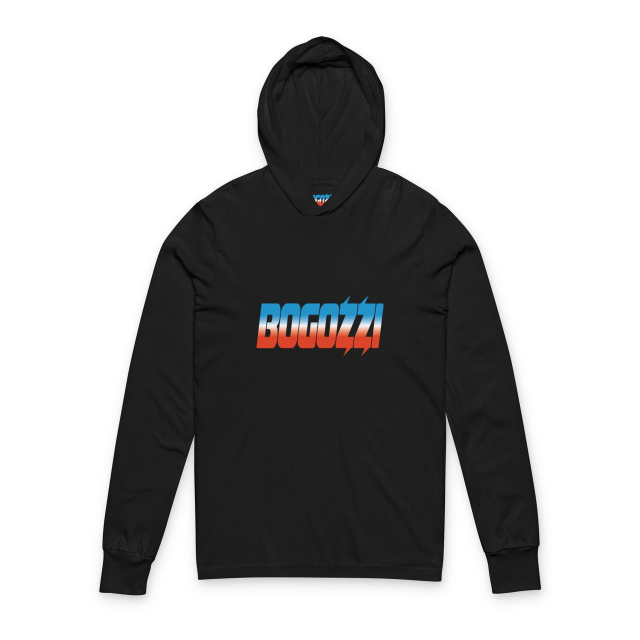BOGOZZI - Vibrant Icey Dreamsicle - Unisex - Hooded Long Sleeve Tee — Stylish Streetwear & Gym Loungewear
