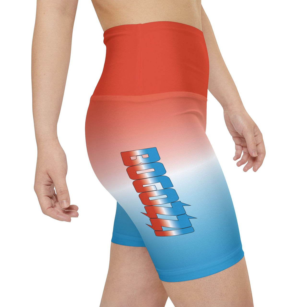 Icey Dreamsicle Gradient Dazzle Workout Shorts — BOGOZZI Women’s Activewear