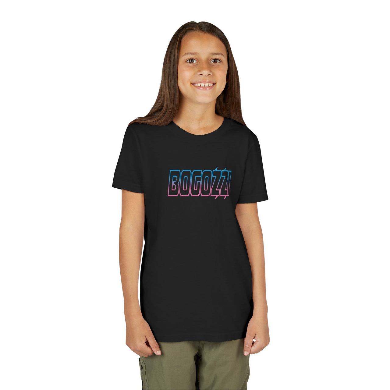 BOGOZZI - Electric cotton candy — Electric Gradient Logo Kids T‑Shirt