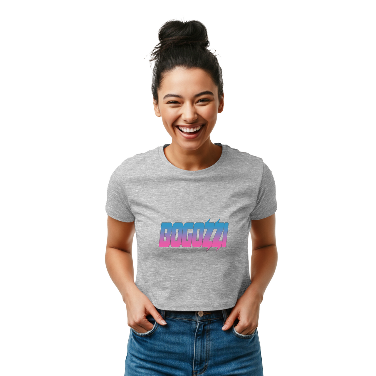 Cotton Candy Graphic Women's Baby Tee — BOGOZZI (4 Color Options)