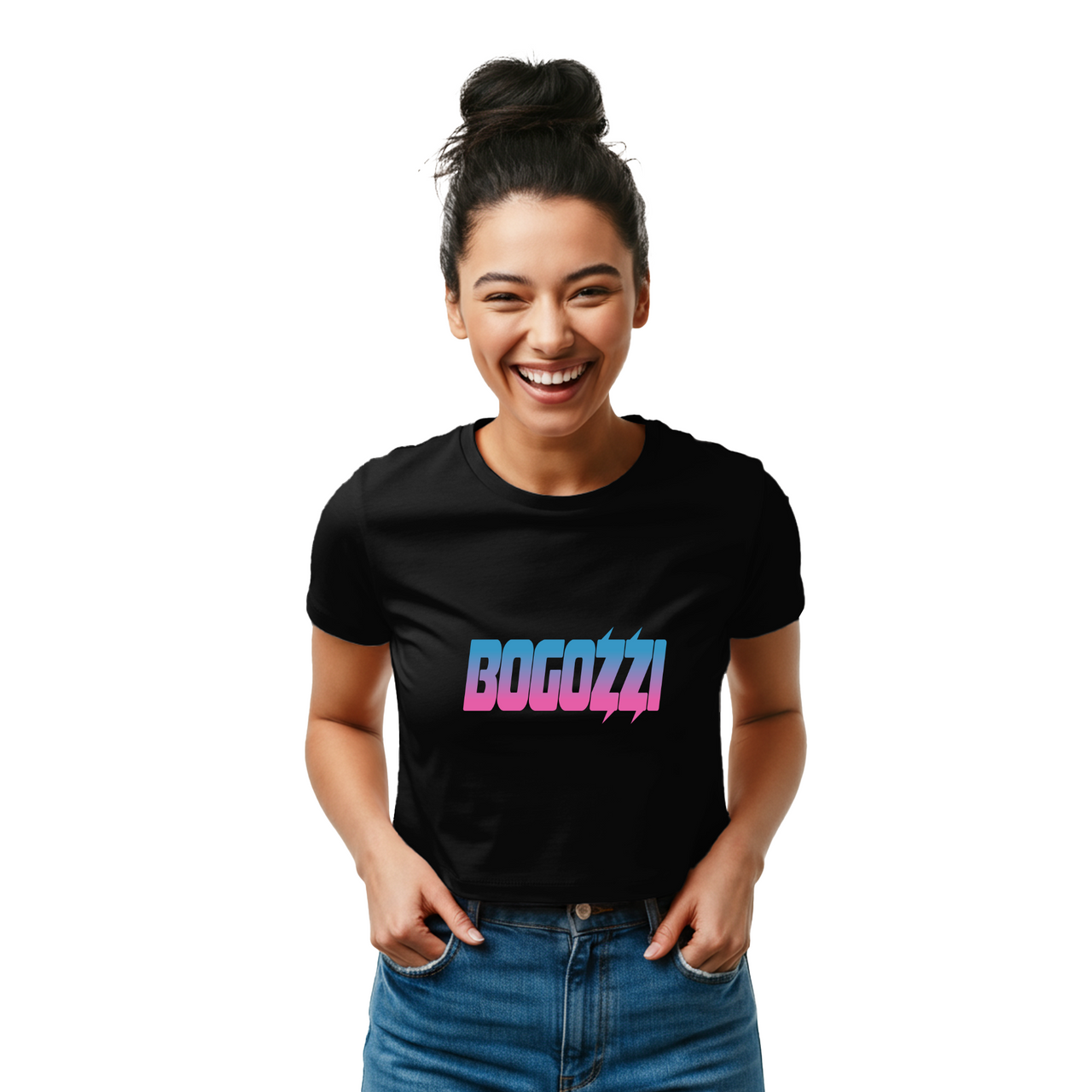 Cotton Candy Graphic Women's Baby Tee — BOGOZZI (4 Color Options)
