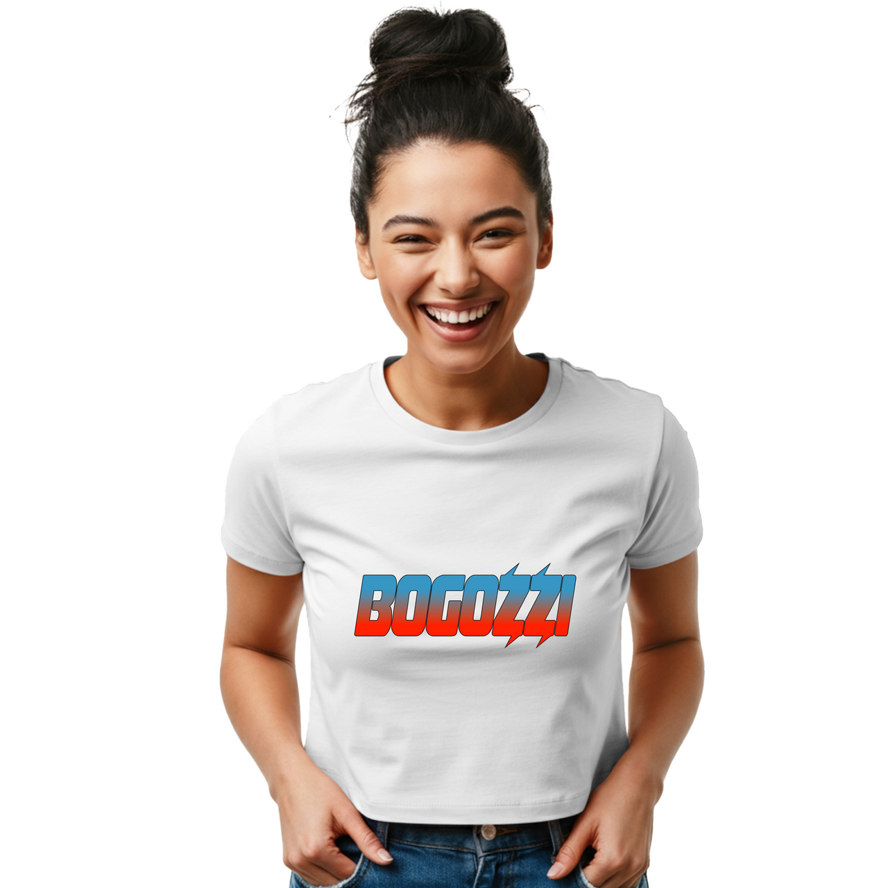 BOGOZZI - Vibrant Dreamsicle Women's Baby Tee —  (3 Color Options)