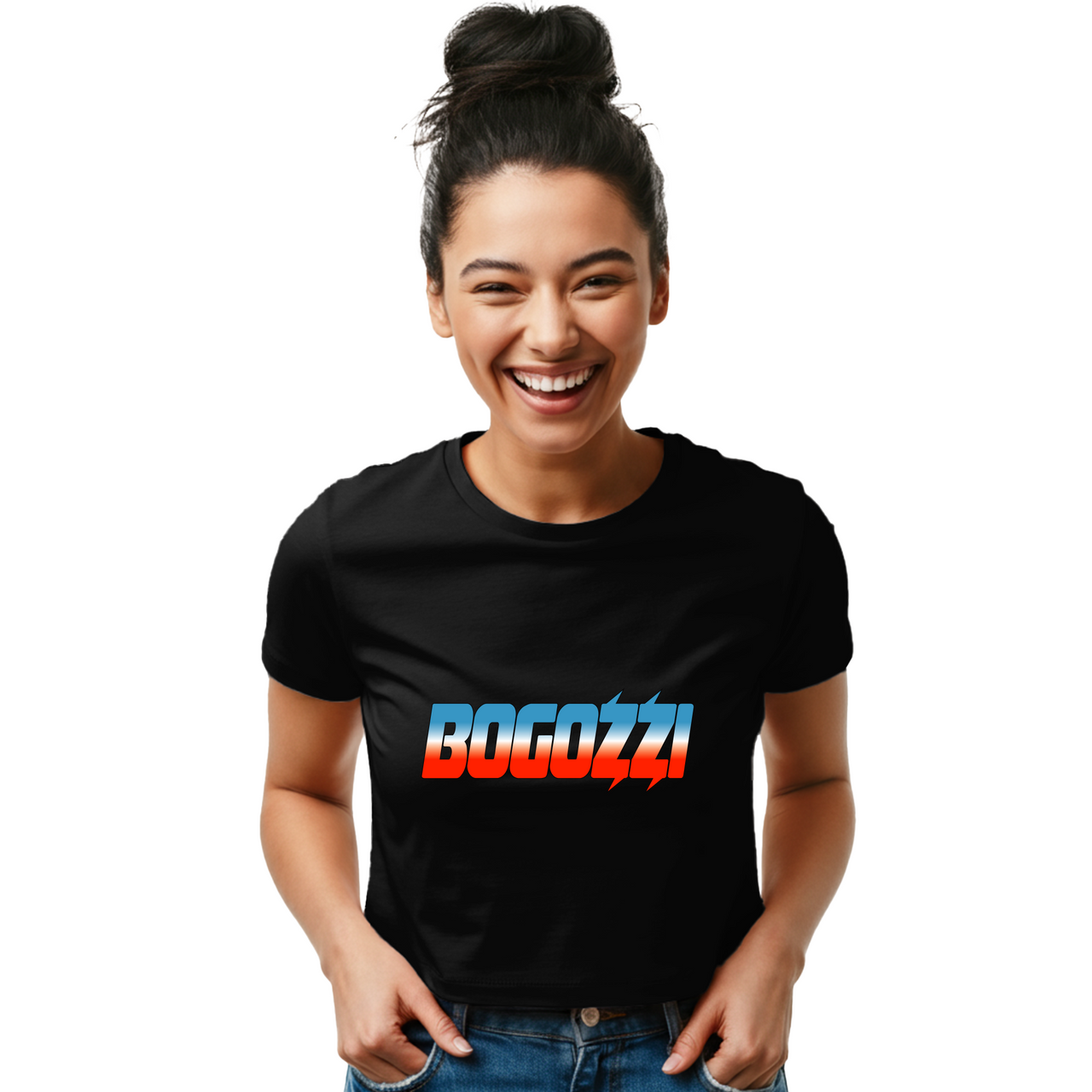 BOGOZZI - Vibrant Icey Dreamsicle Women's Baby Tee —  (3 Color Options)