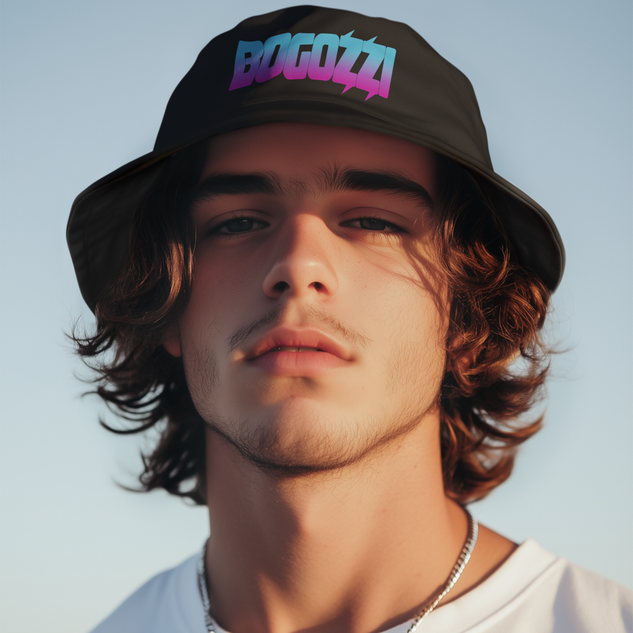 Bucket Hat —BOGOZZI (MAGENTA DREAM) Logo Streetwear Hat