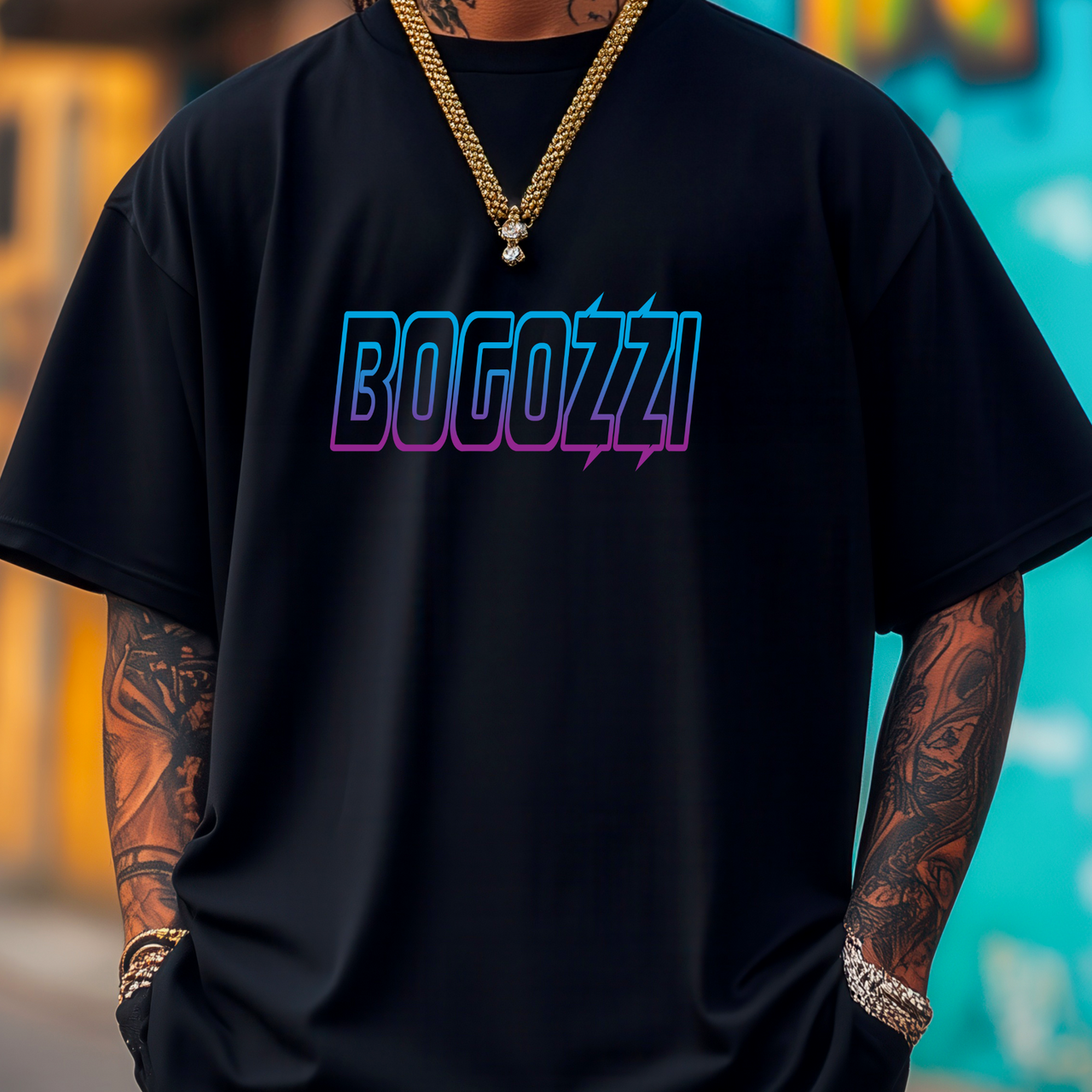 BOGOZZI - Magenta Dream - Electric Statement Tee — (Unisex) Streetwear