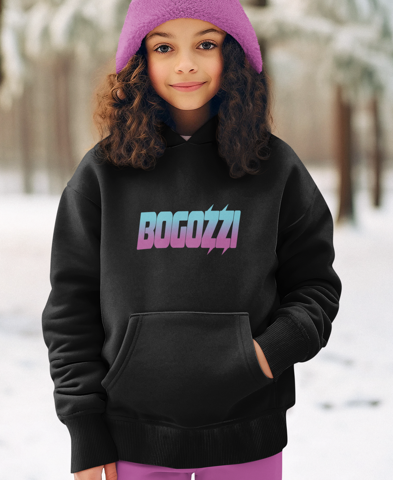 BOGOZZI - Youth Pullover Hoodie — South Beach Logo