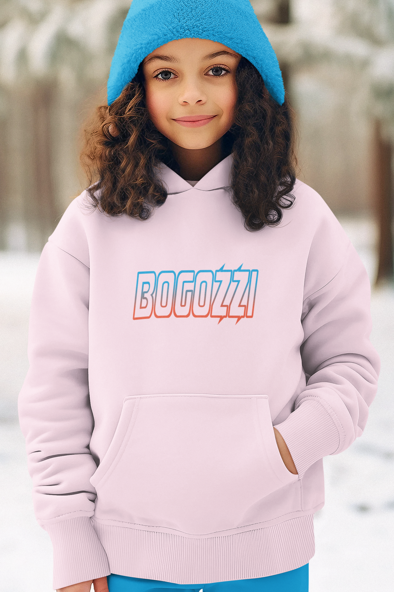 BOGOZZI - Youth Pullover Hoodie — Electric Dreamsicle Logo