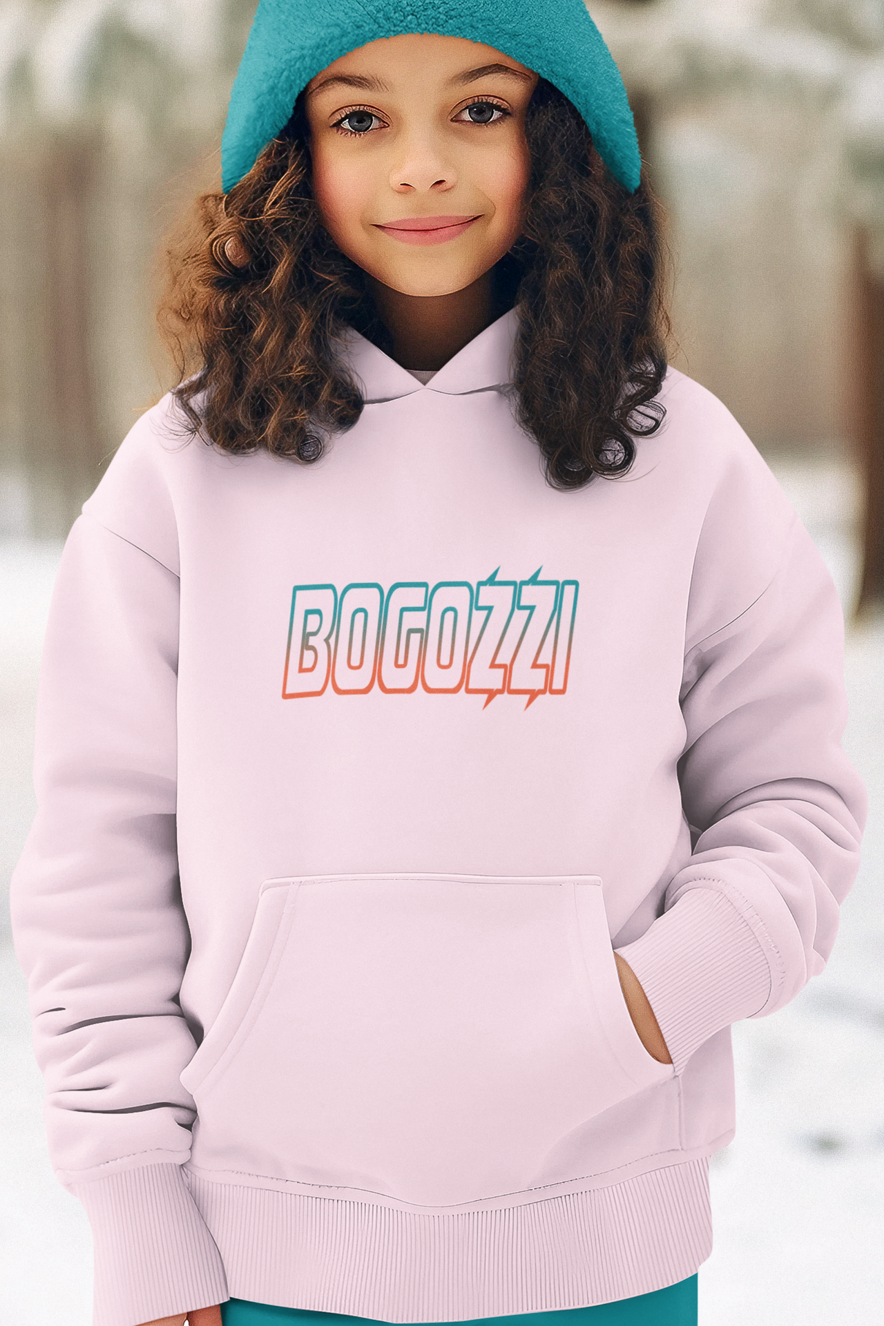 BOGOZZI - Youth Pullover Hoodie — Electric Miami Beach Logo