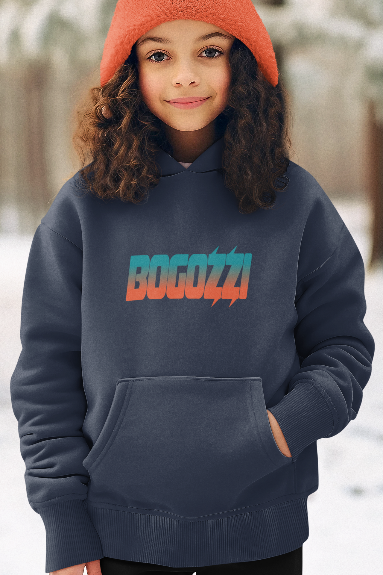BOGOZZI - Youth Pullover Hoodie — Miami Beach Logo