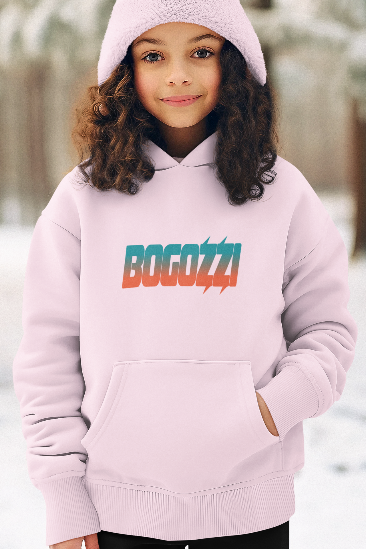 BOGOZZI - Youth Pullover Hoodie — Miami Beach Logo