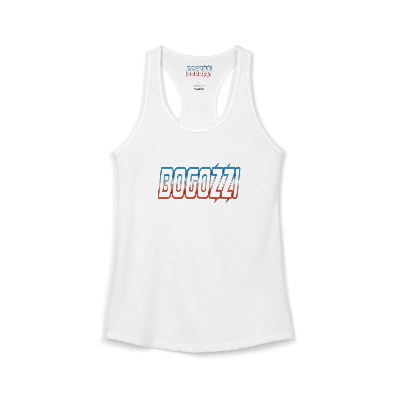 Racerback Tank — BOGOZZI Electric Icey Dreamsicle Gradient Graphic
