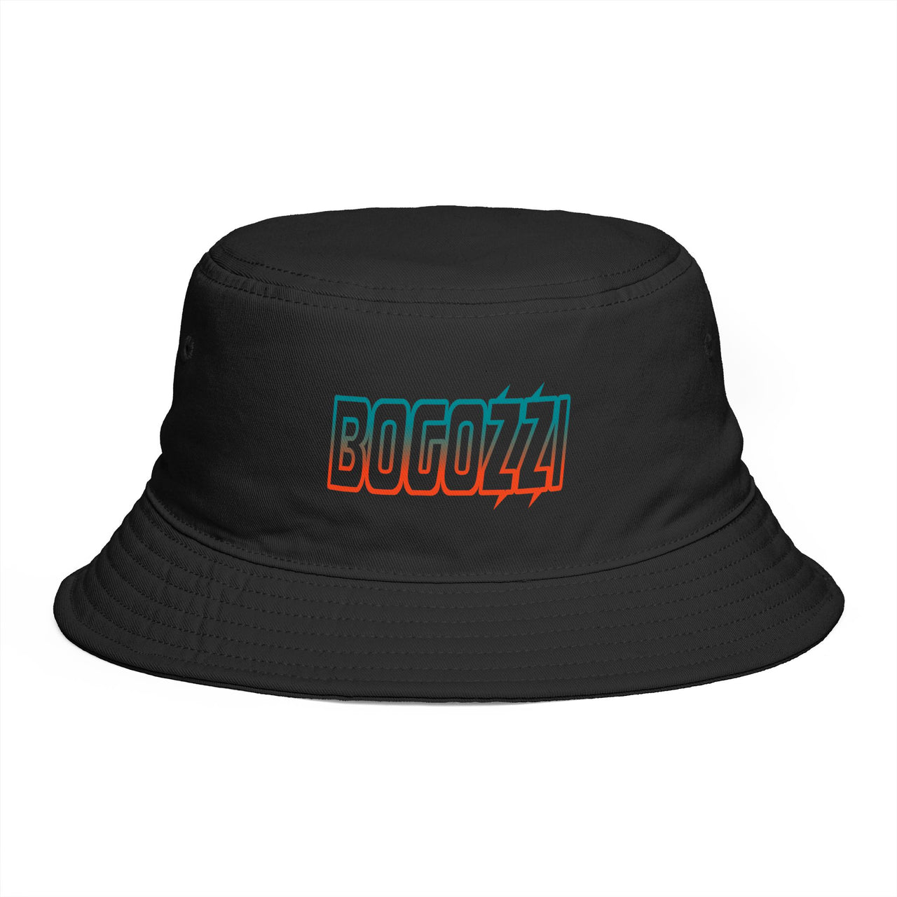 3D Electric Gradient Logo Bucket Hat —BOGOZZI  (MIAMI BEACH)