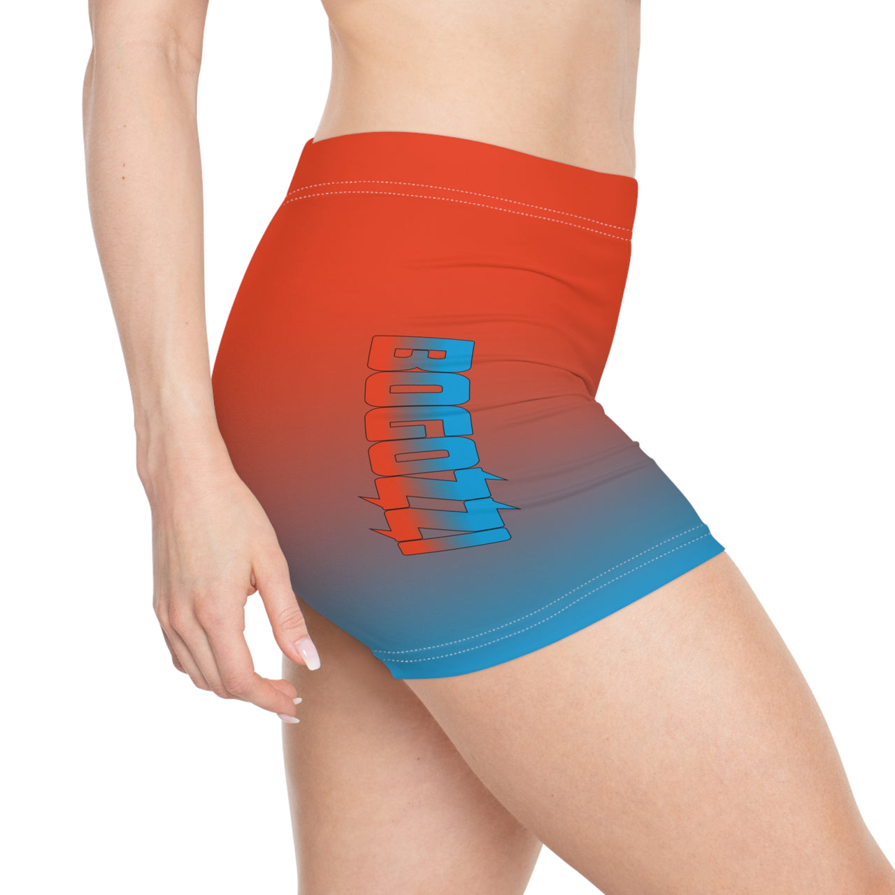 Dreamsicle Sunset Gradient Short Shorts — BOGOZZI Women's Activewear