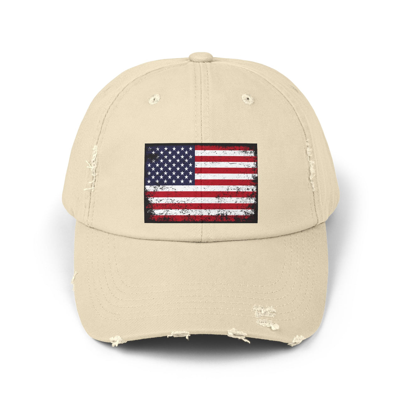 Distressed American Flag Cap - Vintage USA Baseball Hat