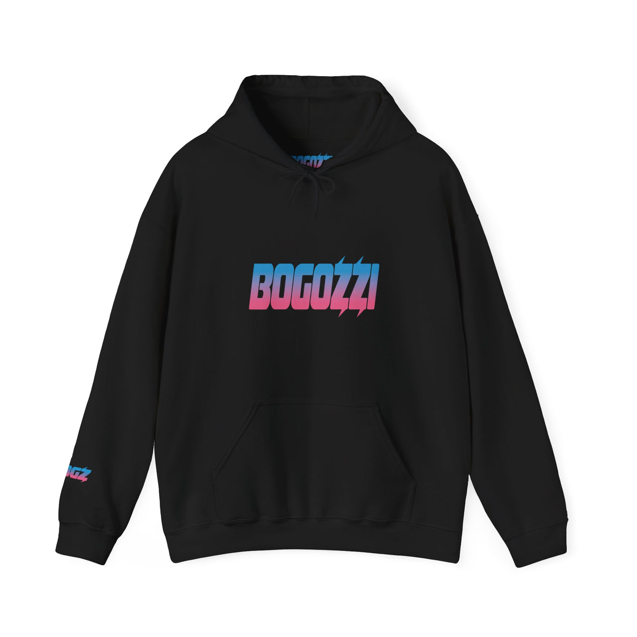 BOGOZZI Vibrant Cotton Candy Gradient Hoodie — Midweight
