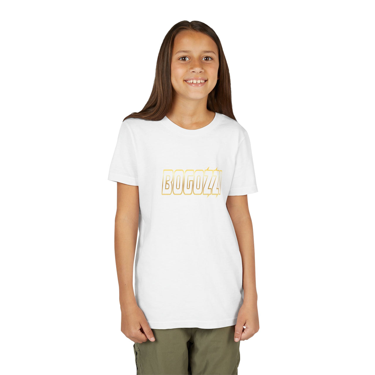 BOGOZZI - Electric Glimmer Gold Youth T-Shirt