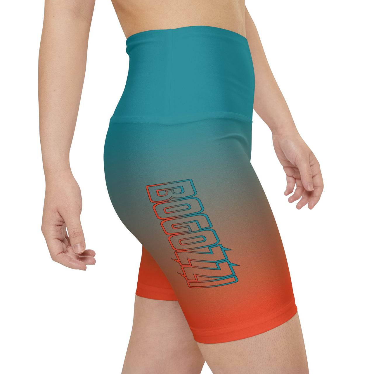 Electric Miami Beach Gradient Razzle Workout Shorts — BOGOZZI Women’s Activewear