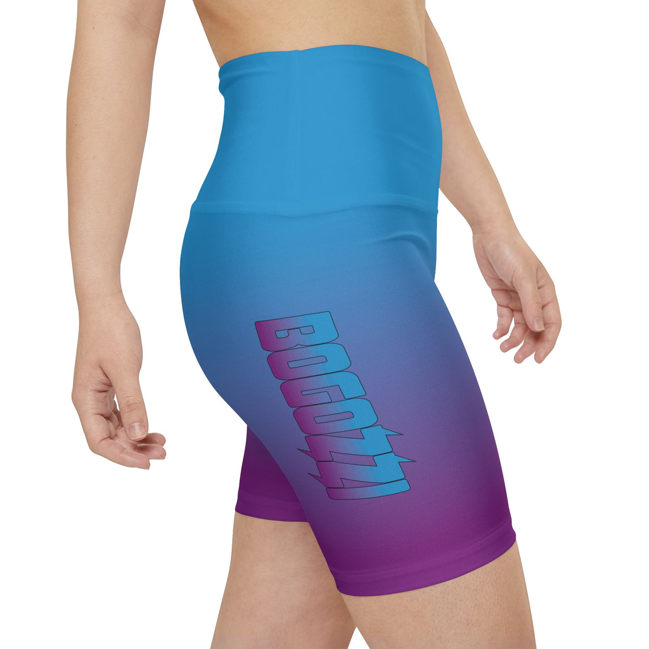 Magenta Dream Gradient Razzle Women's Workout Shorts — BOGOZZI Activewear