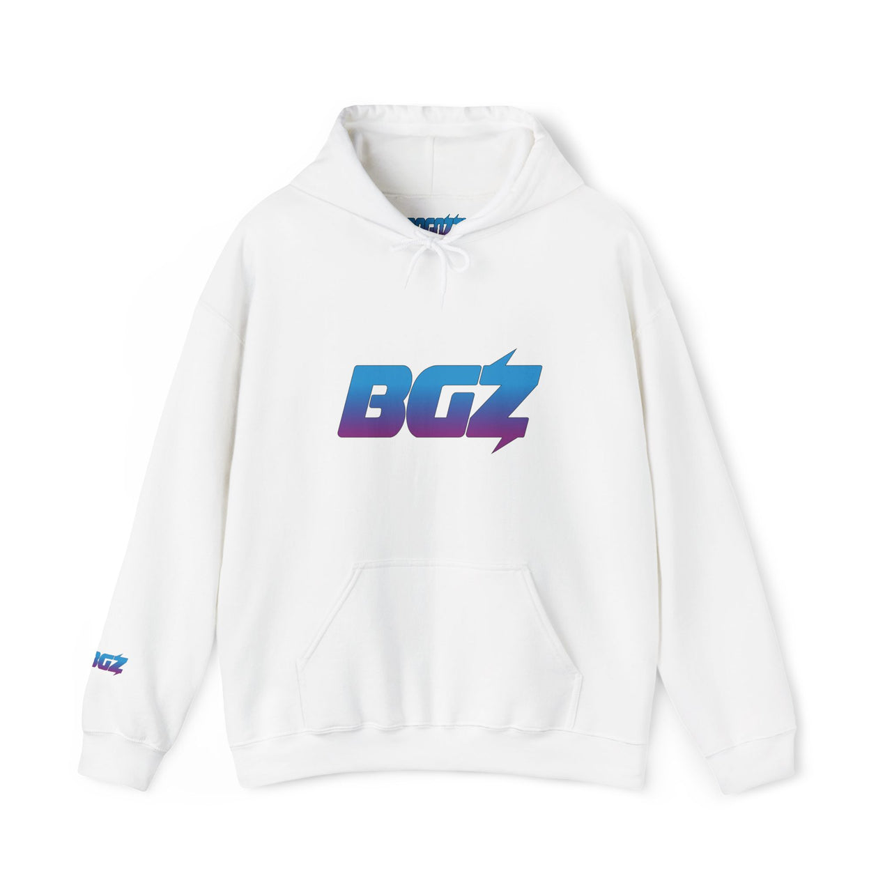 BOGOZZI Vibrant Magenta Dream Gradient Hoodie — BGZ Logo Midweight
