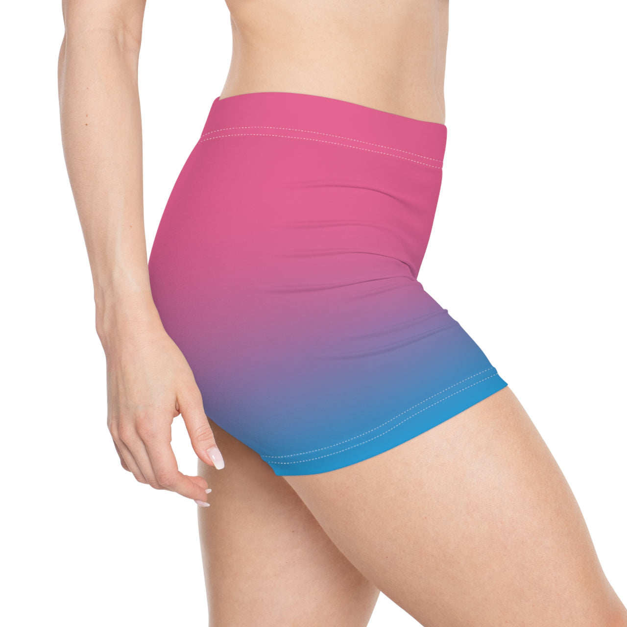 Candy Cotton Sunset Gradient Short Shorts — BOGOZZI - No Logo Women’s Activewear