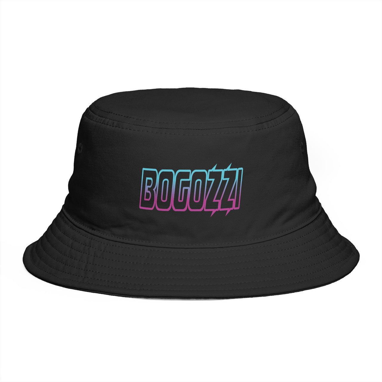 3D Electric Gradient Logo Bucket Hat —BOGOZZI  (SOUTH BEACH)