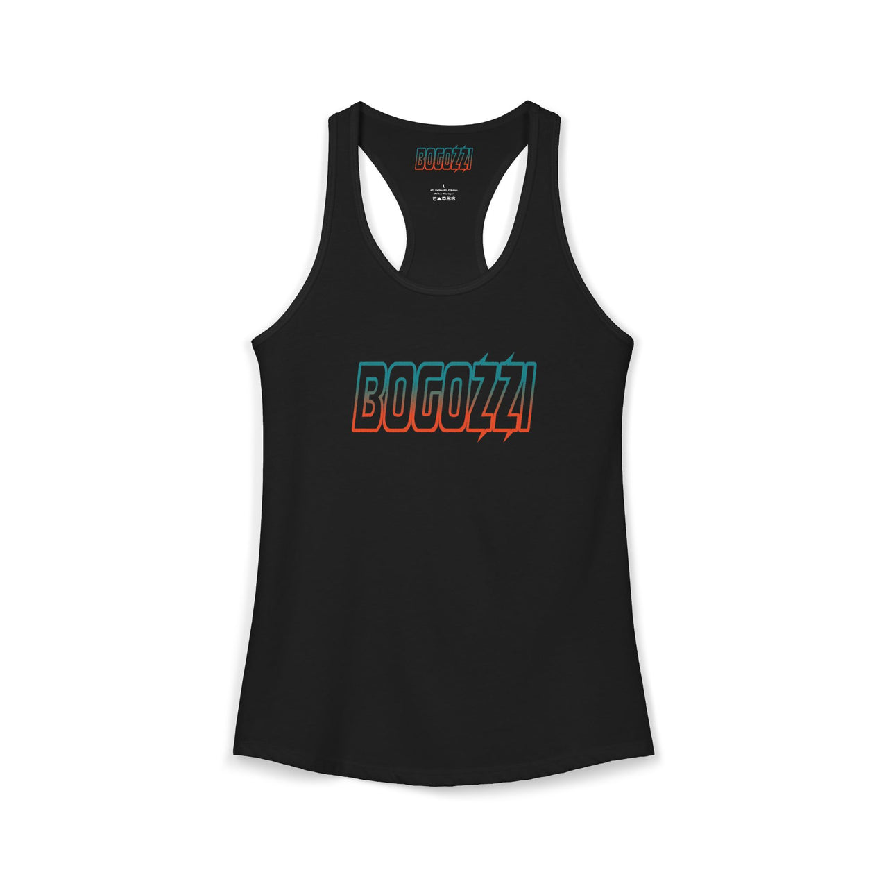 Racerback Tank — BOGOZZI Electric Miami Beach Gradient Graphic