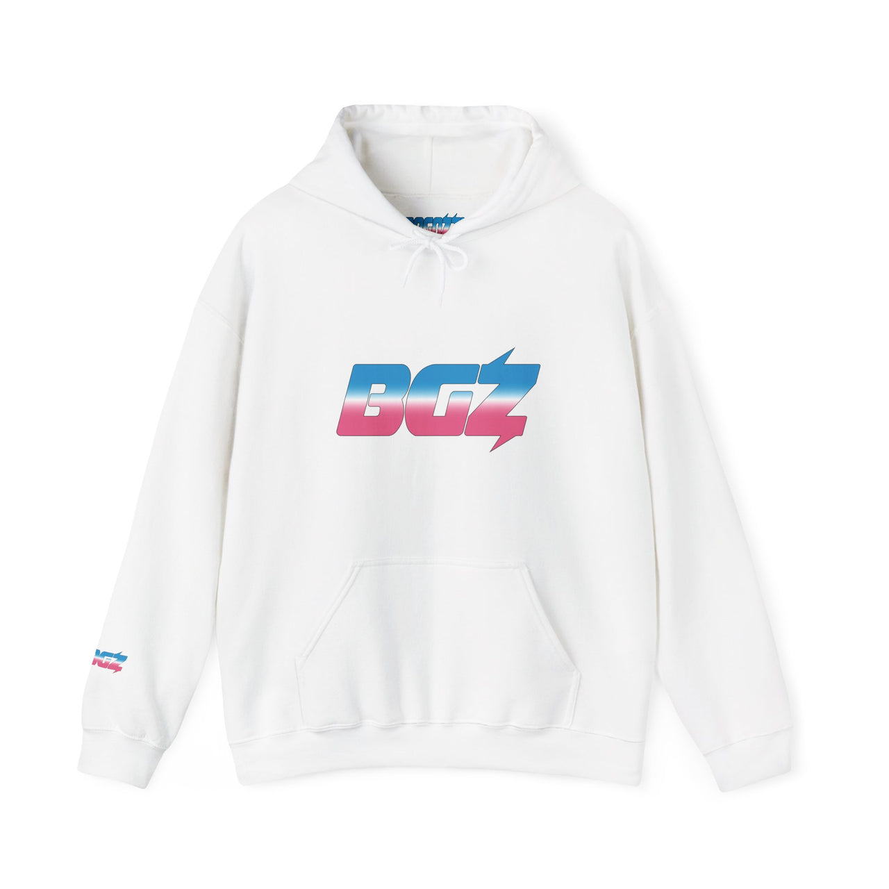 BOGOZZI Icey Cotton Candy Gradient Hoodie — BGZ Logo Midweight