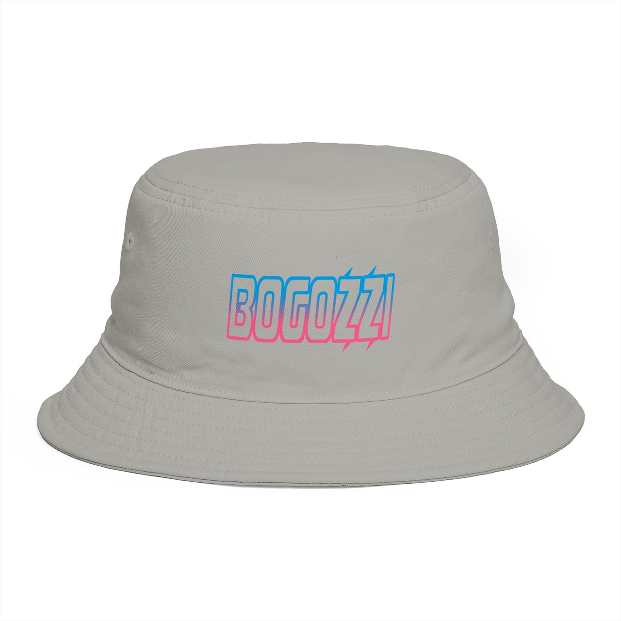 3D Electric Gradient Logo Bucket Hat —BOGOZZI  (COTTON CANDY)