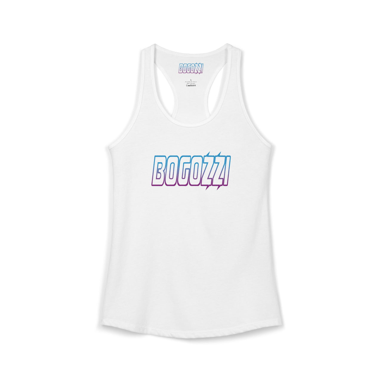 Racerback Tank — BOGOZZI Electric Magenta Dream Gradient Graphic