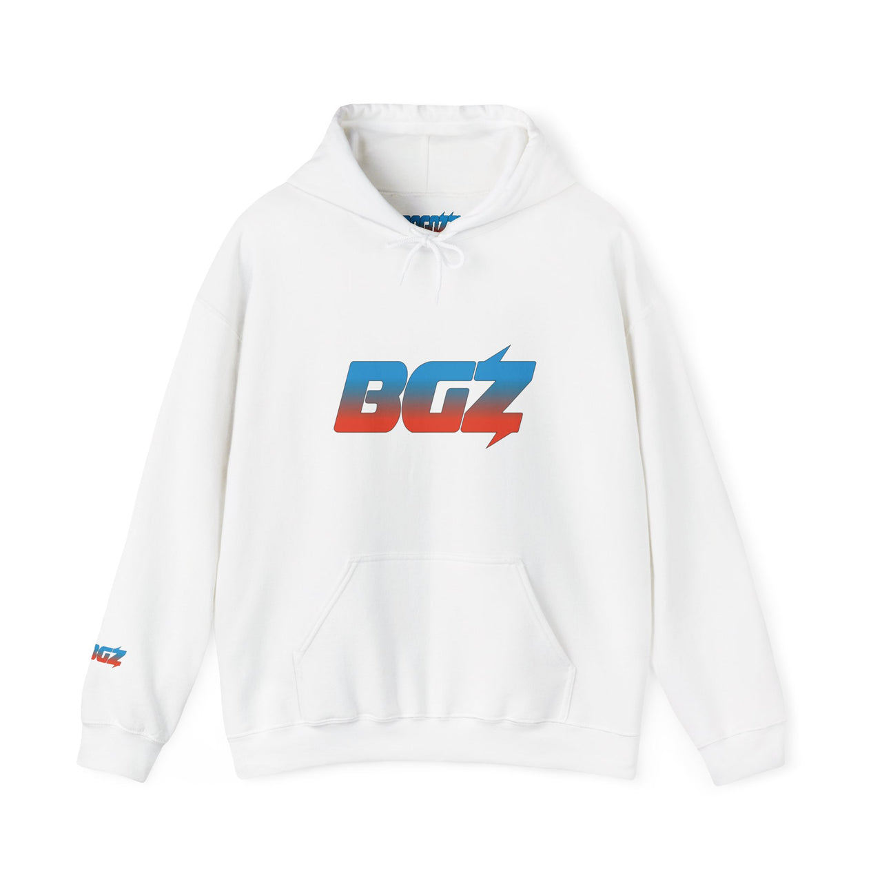 BOGOZZI Vibrant Dreamsicle Gradient Hoodie — BGZ Logo Midweight