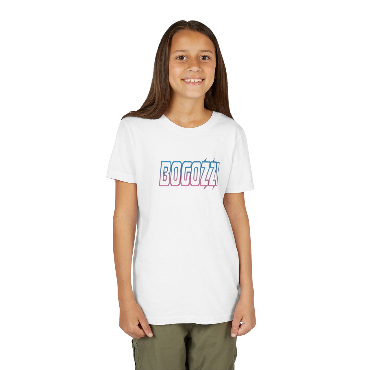 BOGOZZI - Electric cotton candy — Electric Gradient Logo Kids T‑Shirt